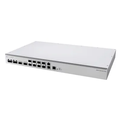 Switch de Red MikroTik CRS812 DDQ / 400 Gbps / 8 Puertos SFP56 de 50G / 2 Puertos QSFP56 de 200G / 2 Puertos QSFP56-DD de 400G / RouterOS v7 / ARM Quad-Core 2 GHz / 4 GB RAM / Rackmount