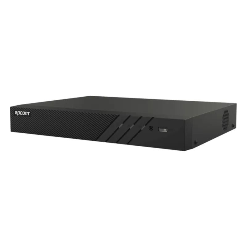 DVR 4 Canales 4K TURBOHD + 4 Canales IP / 8 Megapixel (4K) / Audio Bidireccional por Coaxitron / ACUSENSE / 1 Bahía de Disco Duro / Salida de Video en Full HD / H.265+