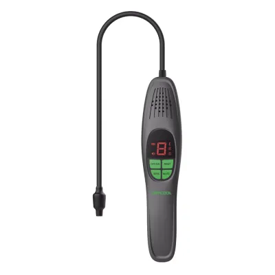 Detector de Fugas de Refrigerante LKF2 / Sensor con Diodo Calentado / Pantalla LCD / Detección ≤3 g/año / Tiempo Reacción ≤3 segundos / Sonda Flexible 420 mm / Batería AA 7 horas