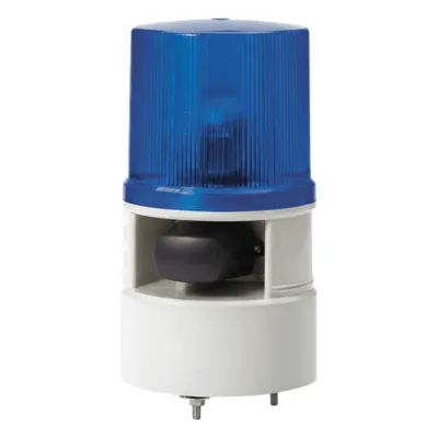 Luces de advertencia color Azul con sirena incorporada con 5 tonos máx. 105 dB en 12-24 VCD