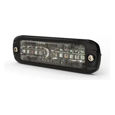 Luz Auxiliar de 12 LED, Rojo/Azul, Lente Transparente