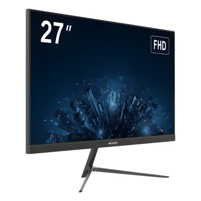 Monitor LED Full HD (1080p) de 27" / Bocinas Integradas / 100 Hz / Ideal para CCTV, Oficina y Hogar / Entrada HDMI-VGA / VESA (100 X 100) / Uso 24/7 / IPS / Ultra Delgado