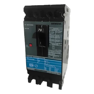 Interruptor Termomagnético ED6 600V 3X70A, Con zapatas principales.