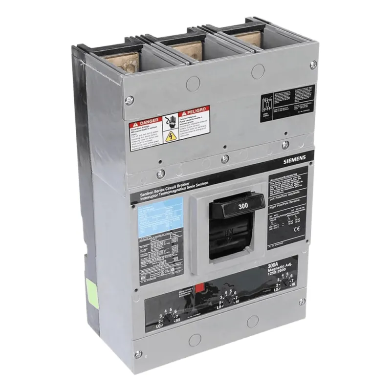 Interruptor Termomagnético 600V 3X300A, Sin zapatas principales.