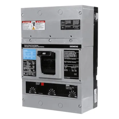 Interruptor Termomagnético 600V 3X400A, Sin zapatas principales.