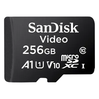 Memoria microSD SanDisk 256GB / Alta Resistencia / Videovigilancia / Clase 10