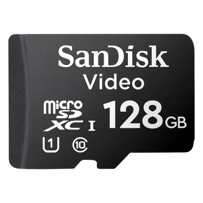 Memoria microSD SanDisk 128GB / Alta Resistencia / Videovigilancia / Clase 10