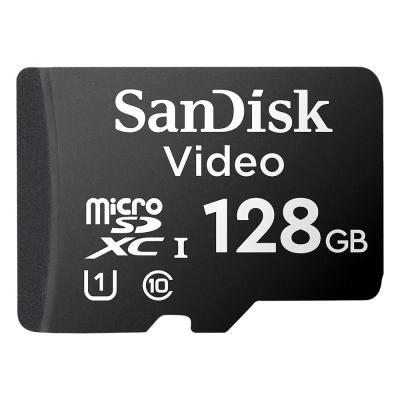 Memoria microSD SanDisk 128GB / Alta Resistencia / Videovigilancia / Clase 10