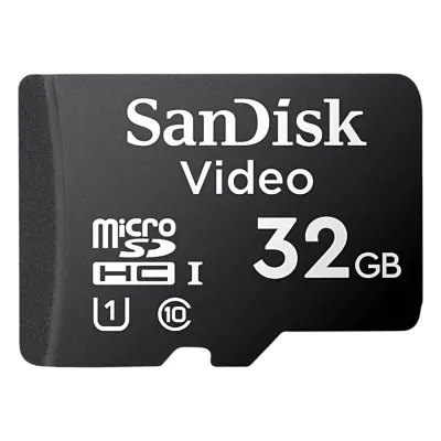 Memoria microSD SanDisk 32GB / Alta Resistencia / Videovigilancia / Clase 10