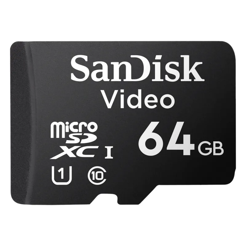 Memoria microSD SanDisk 64GB / Alta Resistencia / Videovigilancia / Clase 10