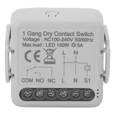 ZigBee Modulo switch relevador salida de Contacto Seco / 100-240V / 5A / 150W LED