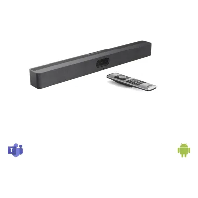 Barra de Videoconferencia Yealink A50 para Salas Medianas y Grandes, Compatible con Microsoft Teams Rooms, Zoom Rooms y RingCentral Rooms, Incluye Control Remoto VCR11