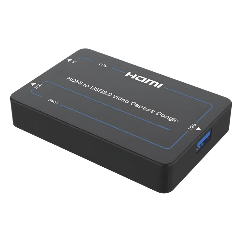 Adaptador de Captura de Video HDMI a USB 3.0 | 4K60 HDMI Entrada | 1080p60 USB Salida | HDCP 2.2 | 18 Gbps Ancho de Banda | Plug and Play | Compatible Windows Linux macOS