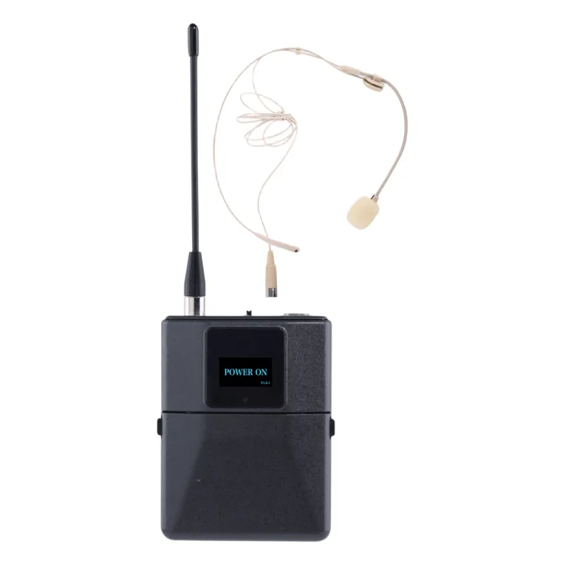 Headset Microfono Digital Inalámbrico EP-59S / Banda U 540-690 MHz / Tecnología Digital pi/4-DQPSK / Transmisión Estable Antinterferencias / Autonomía 10 Horas / Display OLED / Potencia Ajustable hasta 10 dBm