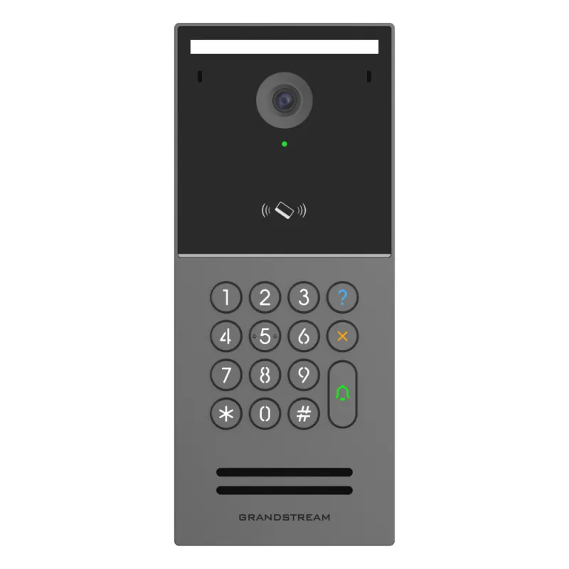 Videoportero IP Inteligente GDS3725 / 2K Ultra HD 1080p / Ángulo 127° / IA ISP con Análisis de Comportamiento / Lector RFID IC-ID NFC / Múltiples Métodos de Apertura / PoE Integrado / Protección IP66 IK10 / Interoper