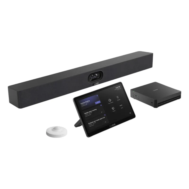 Sistema de Videoconferencia MVC‑S40‑C5U de Yealink para Salas Pequeñas y Medianas con Microsoft Teams Nativo, RoomSensor Inteligente y Control Táctil Avanzado
