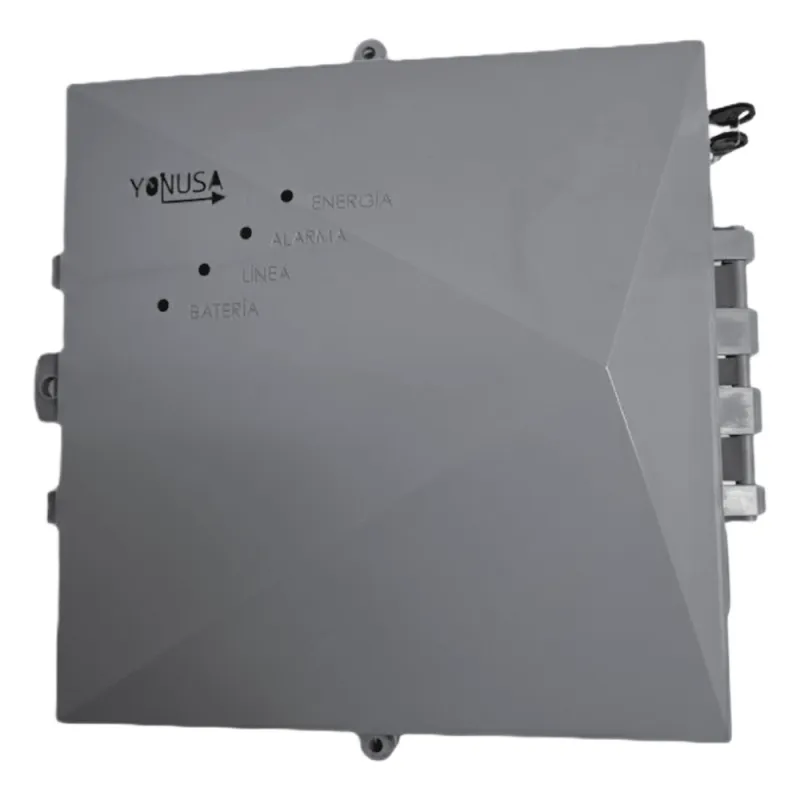 Energizador para Cerco Eléctrico Anti-Plantas / 10,000 Volts / 10,000 Metros Lineales / Alimentación AC 127-220V o Solar / Control Remoto RF 433 MHz / Sistema de Alarma Integrado / Salida Auxiliar 12Vdc 1.5A / Respaldo con Batería Int