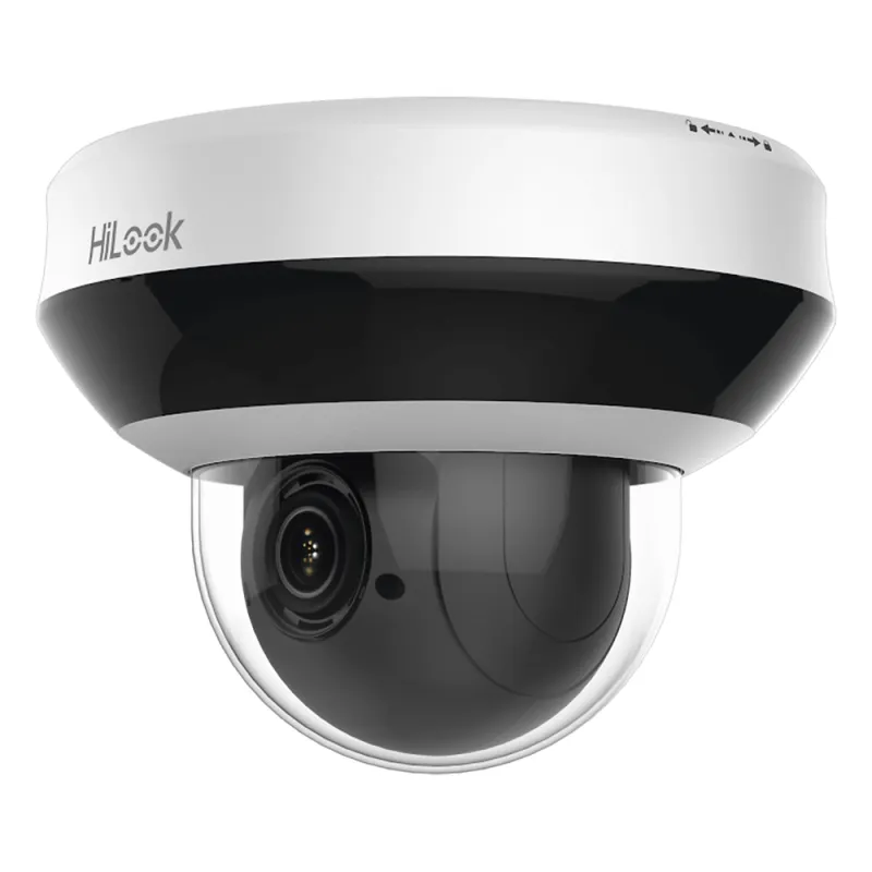 Mini PTZ IP 4 Megapixel / 4X Zoom / Audio Bidireccional / H.265+ / 20 mts IR EXIR / WDR 120 dB / PoE / IK10 / IP66 / Ultra Baja Iluminación / Micrófono Integrado / Micro SD
