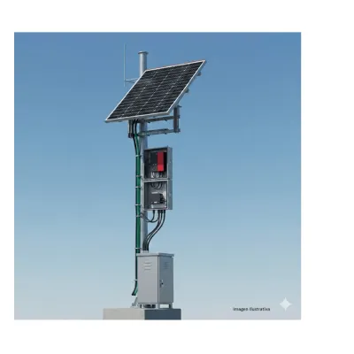 Kit Solar de 35 W con PoE 802.3af y PoE Pasivo 24 Vcc para una Cámara IP y un Radio Ubiquiti airMAX o Cambium ePMP.