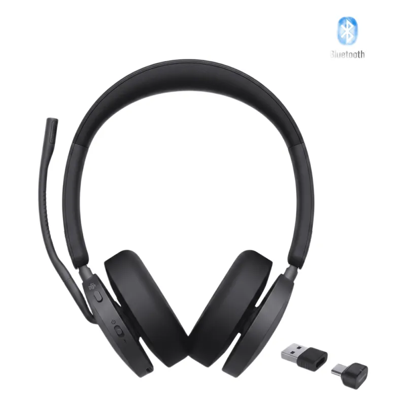 Auriculares estéreo Yealink BH74 edición MS / Bluetooth 5.3 con adaptador USB C&A / Cancelación activa de ruido / 65 horas de reproducción de música
