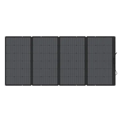 Módulo Solar Portátil y Flexible de 400W Recomendado para Estaciones Portátiles EcoFlow / Ajuste de Ángulo / Carga Eficiente / Conector XT60