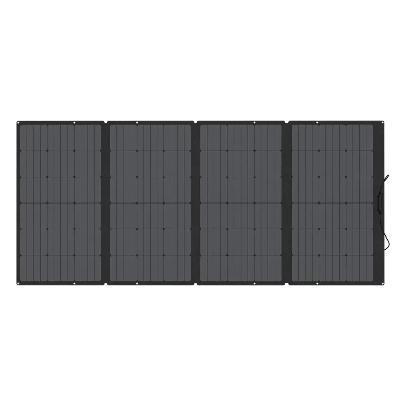 Módulo Solar Portátil y Flexible de 400W Recomendado para Estaciones Portátiles EcoFlow / Ajuste de Ángulo / Carga Eficiente / Conector XT60