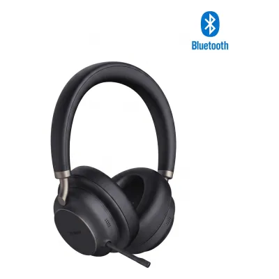 Diadema Inalámbrica BH76 Plus UC Black USB C/A de Yealink con Compatibilidad Completa para Plataformas UC y 6 Micrófonos para Voz de Alta Claridad
