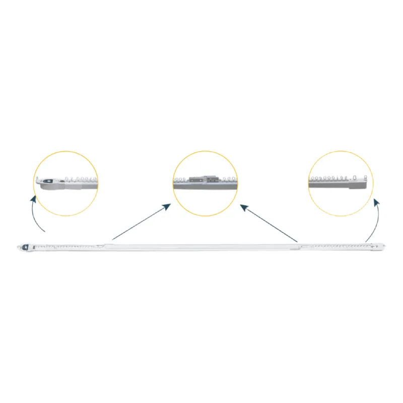 Riel Ajustable Cortinas Motorizadas / 2.3-4 m Ajustable / 20 Kg Capacidad / Movelite WF + Elatio Compatible / Instalación Techo / DIY / Smart Home