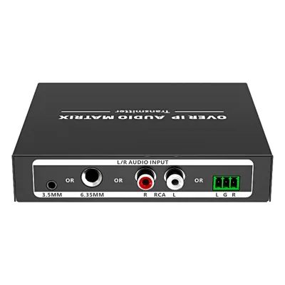 Extensor de Audio sobre IP | PCM 2.0 | 120 m | Matriz Flexible 1 a 1 / 1 a N / N a N | Interfaces Profesionales | Protección ESD | Solo Transmisor