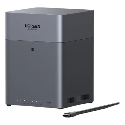 NAS UGREEN NASync DH4300PLUS / 4 Bahías SATA / Procesador RK3588C 8 GB RAM / 2.5GbE Puerto / HDMI 4K / USB 3.2 Type-C / RAID 0/1/5/6/10 / Acceso Remoto UGREENlink