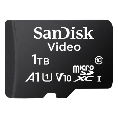 Memoria microSD SanDisk 1TB (1024GB) / Alta Resistencia / Videovigilancia / Clase 10
