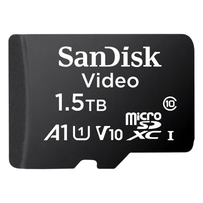 Memoria microSD SanDisk 1.5TB (1500 GB) / Alta Resistencia / Videovigilancia / Clase 10