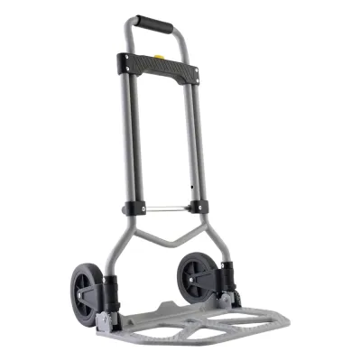 Diablo Plegable / Capacidad 60 kg / Jaladera de Hule Espuma / Botón Despliegue Rápido / Base Acero Antiderrapante / Llanta Hule Duradera / Transporte Compacto