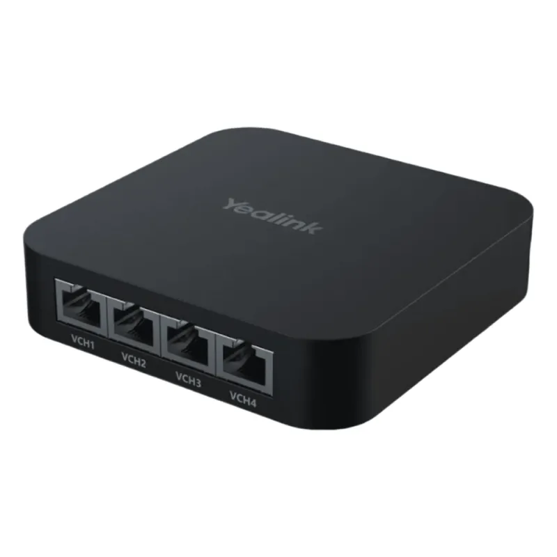 Switch PoE compacto RCH40-E2 para Conectar y Alimentar Múltiples Dispositivos de Videoconferencia Yealink