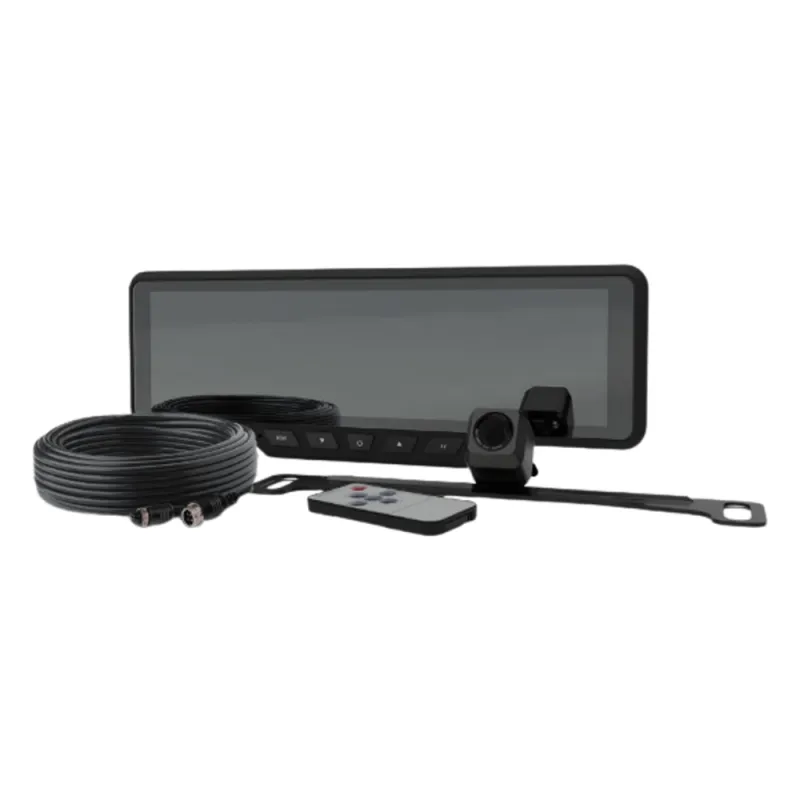 Sistema alambrico de reversa con camara y monitor de 9 pulgadas, Incluye cámara para placa de 170°
