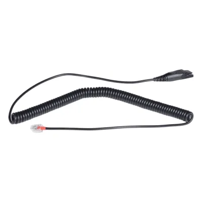 Cable QD A RJ9 de Repuesto Yealink Para Conexión De Diademas Profesionales A Teléfonos De Escritorio