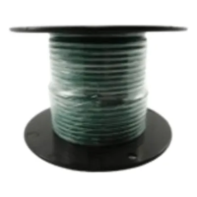 Cable Marino Primario Color Verde Calibre 10 AWG / 100 Pies Rollo / Retardante de Llama PVC Verde / Cobre Estañado Clase K / 600V 105°C / Cumple UL 1015-1028-1230-1231 / Grado Marino