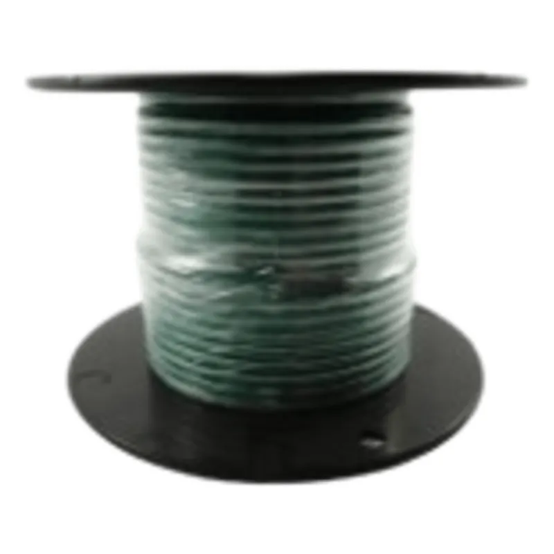 Cable Marino Primario Color Verde Calibre 10 AWG / 100 Pies Rollo / Retardante de Llama PVC Verde / Cobre Estañado Clase K / 600V 105°C / Cumple UL 1015-1028-1230-1231 / Grado Marino