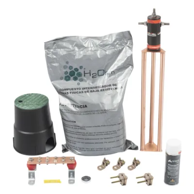 Kit de tierra física modelo TG30AB con Electrodo Magnetoactivo, capacidad: 30 AMP