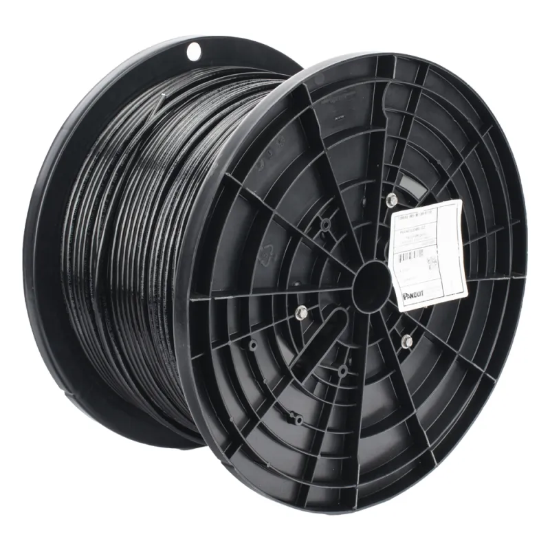 Bobina de Cable UTP de 4 Pares OSP (Planta Externa), Cat6 de Rango Extendido, 22 AWG, Color Negro, 305 Metros (1000 Pies).