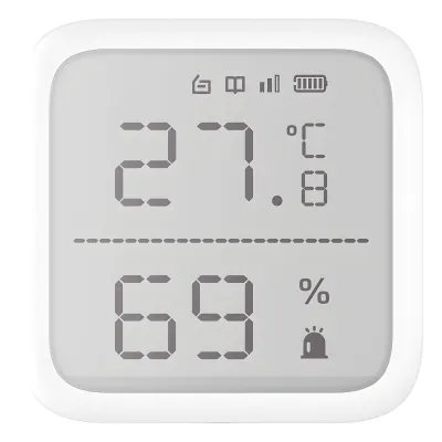 (AX PRO) Detector de Temperatura y Detector de Humedad Inalámbrico / 2.7" de Tamaño / Uso en Interior / Rango de Detección desde -35°C hasta 99°C
