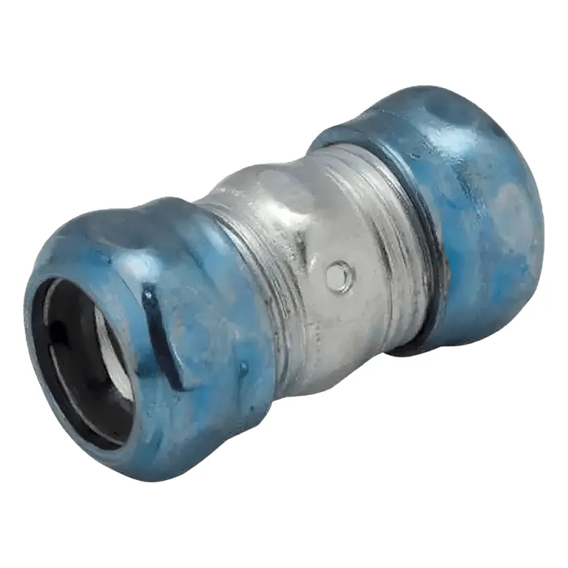 Cople Compresión Hermético de Acero Galvanizado para Pared Delgada de 1 1/4" .