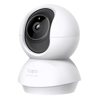 Cámara de Seguridad Doméstica Tapo C230 / 5MP 3K (2880×1620) / 360° Pan-Tilt / Detección Inteligente IA / Visión Nocturna 12 m (40 ft) / Audio Bidireccional / Almacenamiento microSD 512GB / Compatible Alexa y Google H