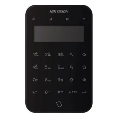 (AX PRO) Teclado Inalámbrico con Pantalla LCD para Armado y Desarmado / Color Negro / Funciones de Automatización para control de Relevadores