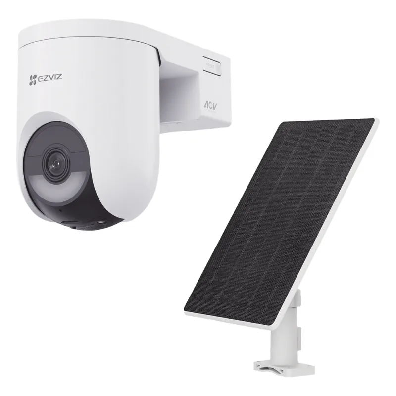 Kit Cámara PT 4G y Wi-Fi / 2K+ (4Megapixel) / IA Detección Humano-Vehiculo / Audio de Dos Vías / Color Nocturno / Batería 5200 mAh / IP65 / Incluye Panel Solar 5W IP65