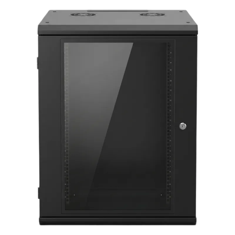 Gabinete de Pared 16U de 635 mm de Profundidad, Rack de 19 in en Acero Reforzado: Compacto y Resistente para Soluciones Profesionales