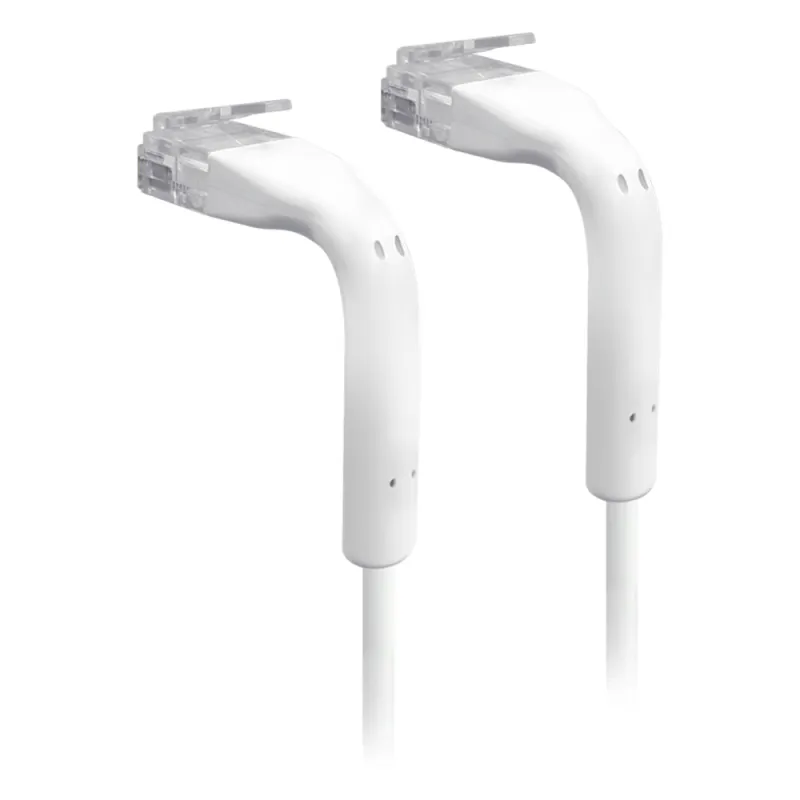 UniFi Patch Cable Cat6 Ultradelgado GbE con Botas Flexibles, Color Blanco, 0.3 Metros (0.98 Pies)