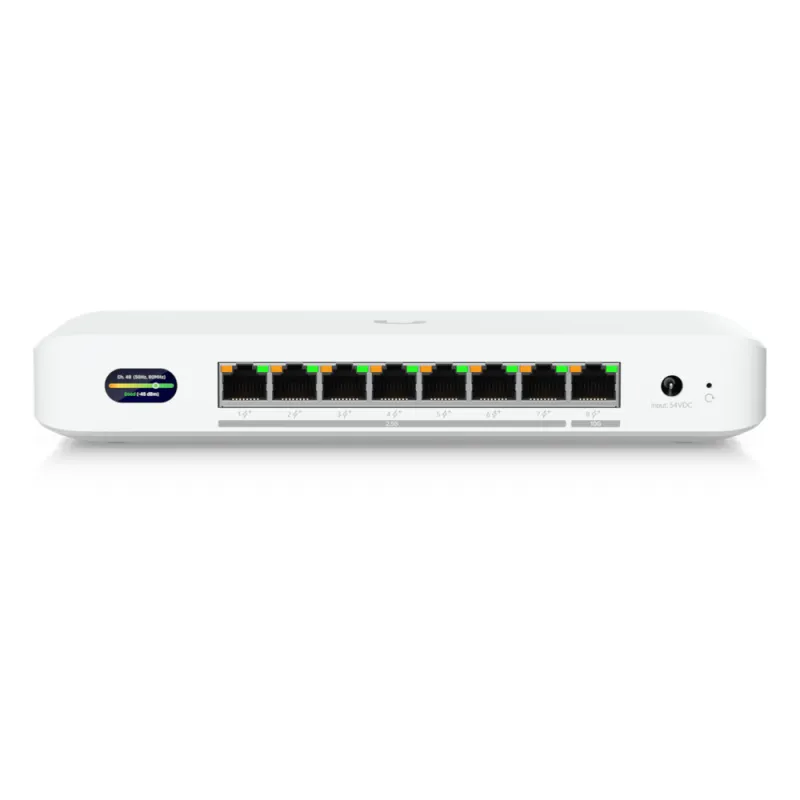 UniFi Device Bridge Switch (UDB-Switch) – Switch PoE+ Compacto con Puertos Multi-Gig (1 x 10 GbE y 7 x 2.5 GbE) y Enlace Inalámbrico WiFi 7 Integrado