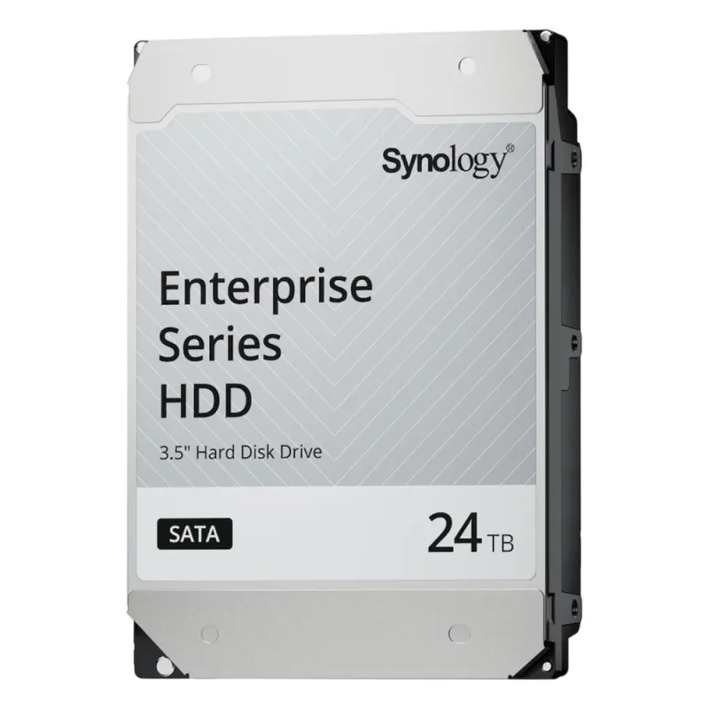 Disco Duro SATA de 3,5" Serie Plus / Capacidad 24TB / Interfaz SATA 6 GB/s / Tecnología CMR / MTBF de 1,2 Millón de Horas / Carga de Trabajo de 180 TB/año / Compatible con Synology DSM