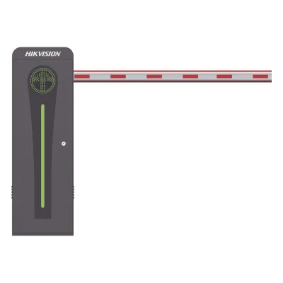 Barrera Vehicular con Brazo Iluminado Led 4 mts INCLUIDO / Derecha / Alto Desempeño / Brushless / Semáforo Rojo-Verde en Gabinete / Incluye 2 Controles Remotos